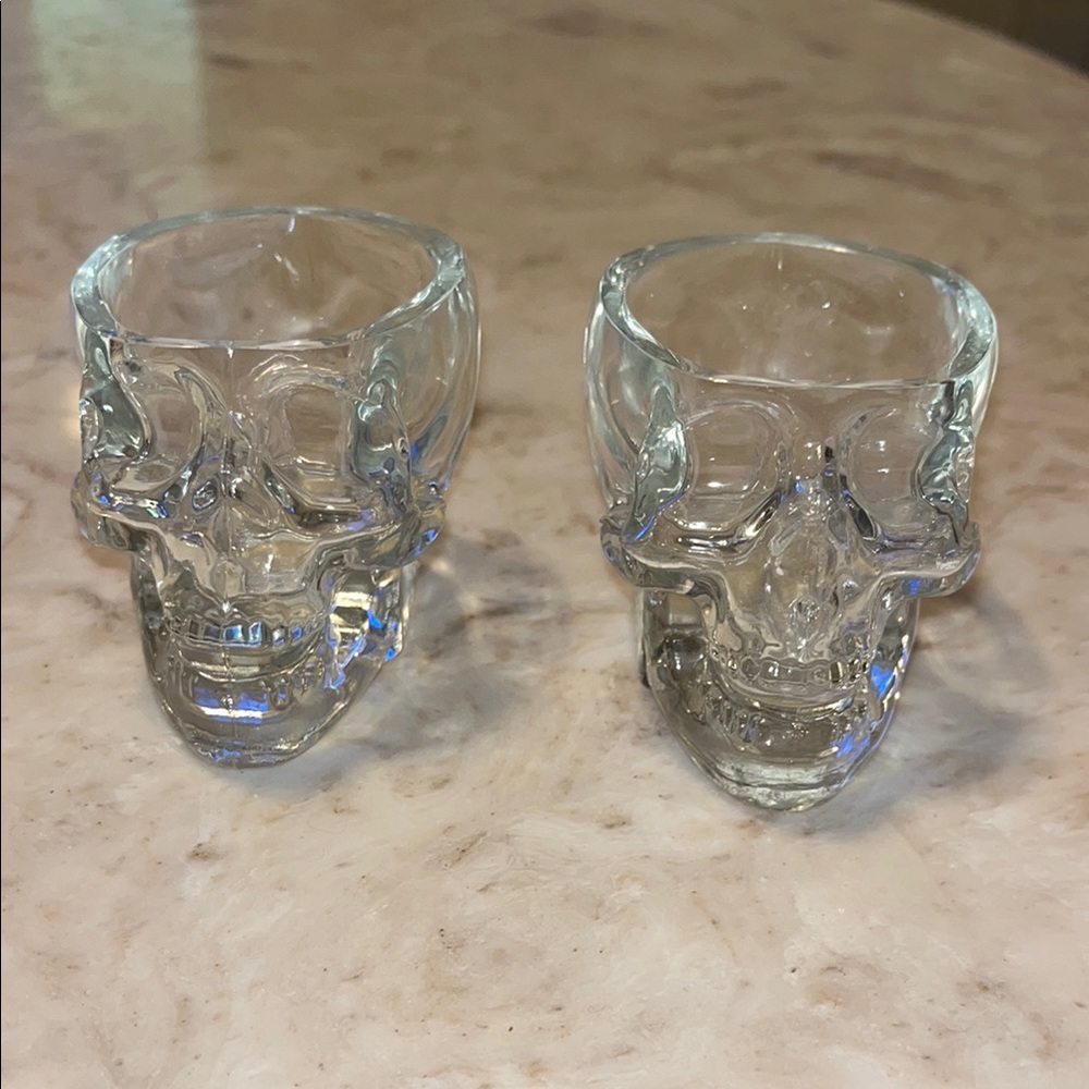 Crystal Head Vodka Skull Shot Glasses - Clear